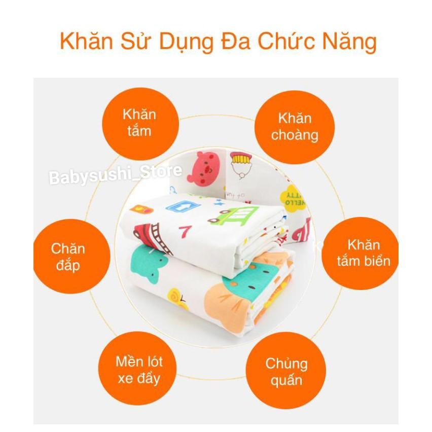 Khăn Tắm Gạc Tổ Ong Cho Bé (0,6 x 1,2m),Khăn Tắm Đa Năng Siêu Mềm,Siêu Thấm Nước