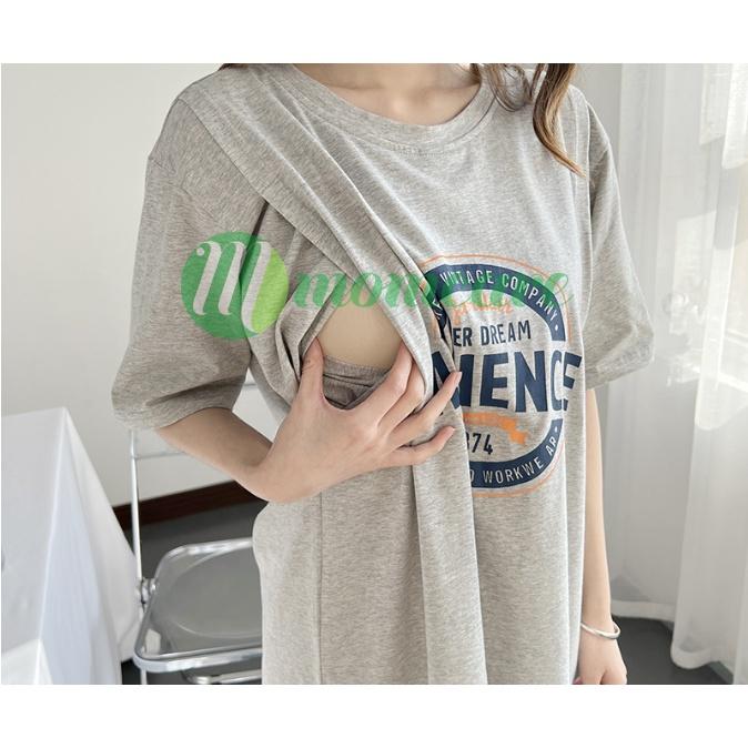 Váy đầm bầu sau sinh cho con bú ti chất Cotton mềm mát - Hàng Quảng Châu đẹp có sẵn chất Cotton mặc mùa hè giá rẻ