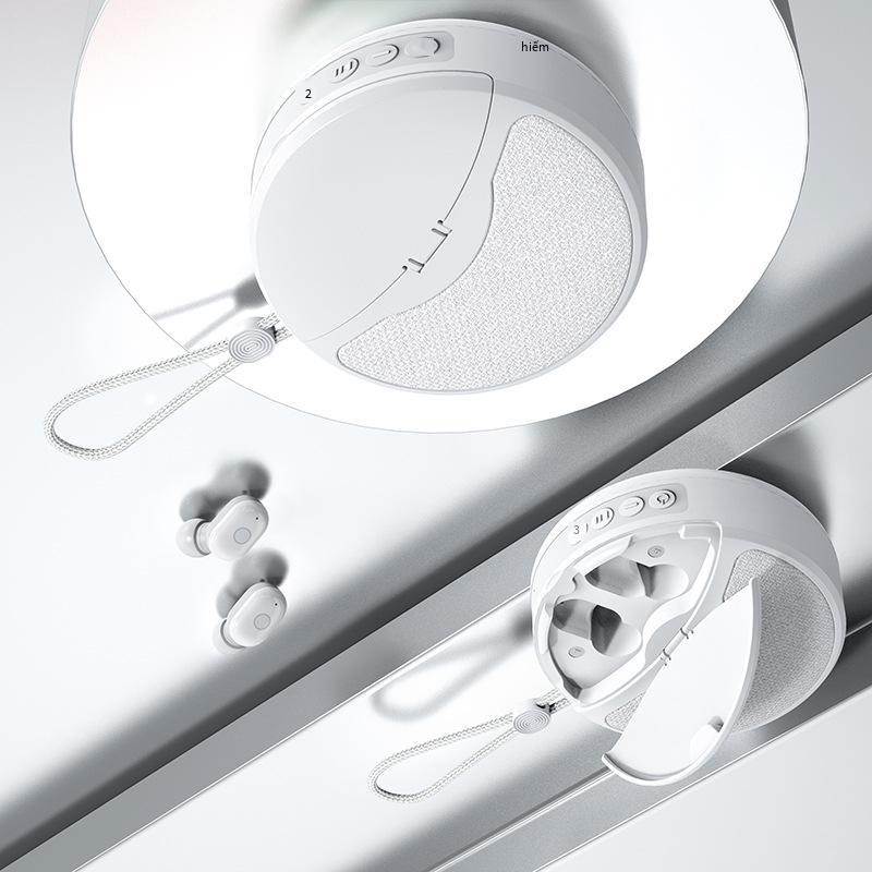 Loa bluetooth kiểu mới nhất Tai nghe TWS quà tặng hai trong một thẻ cắm tai nghe trong tai Âm thanh nổi FM