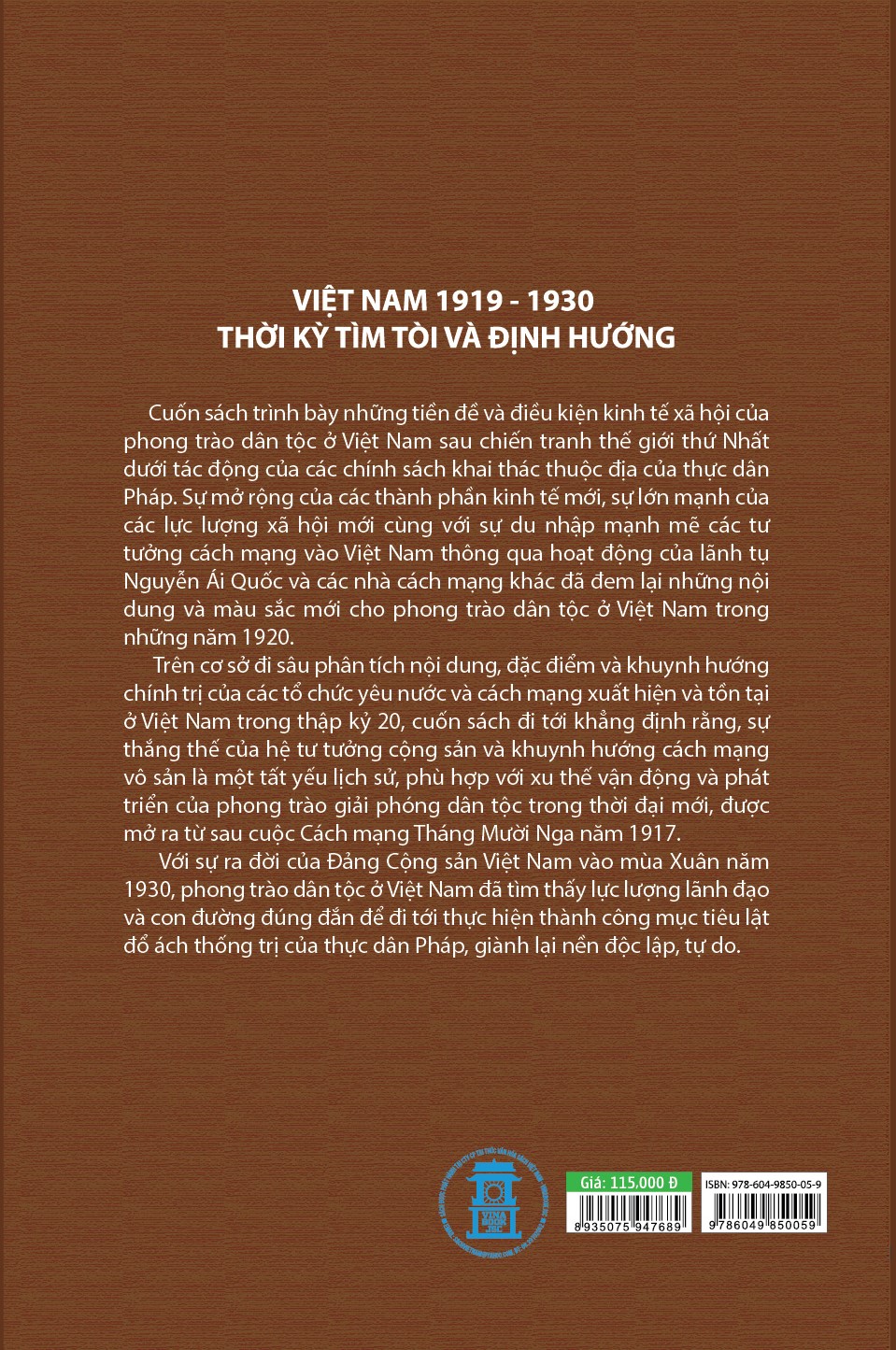 Việt Nam 1919-1930 Thời Kỳ Tìm Tòi Và Định Hướng