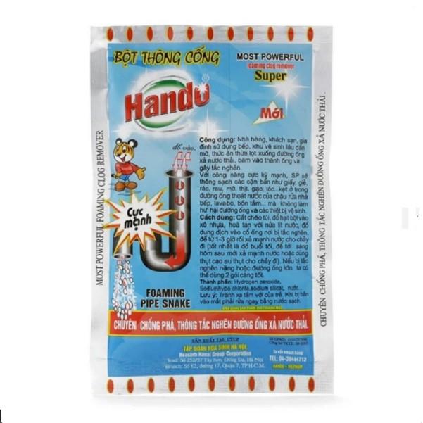 Bộ 4 gói Bột thông cống Hando 100g nội địa Hando (xanh)