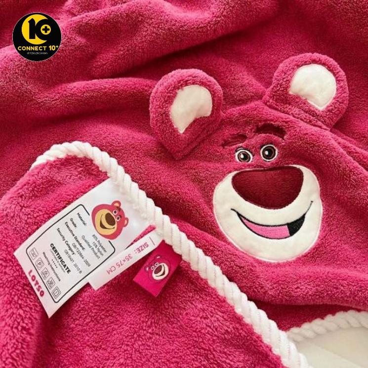 Set khăn tắm gấu dâu LOTSO siêu đáng yêu