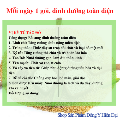 Cordy Multi Grain Bữa ăn dinh dưỡng Trùng thảo Vị Kỷ tử - Táo đỏ - Thiên Sư. Quản Lý Cân Nặng