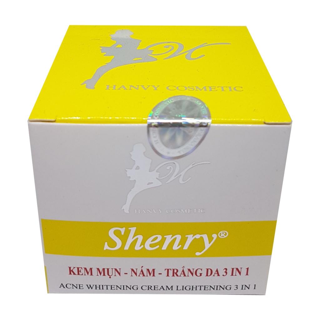 KEM SHENRY MỤN NÁM TRẮNG DA 3 IN 1 10G