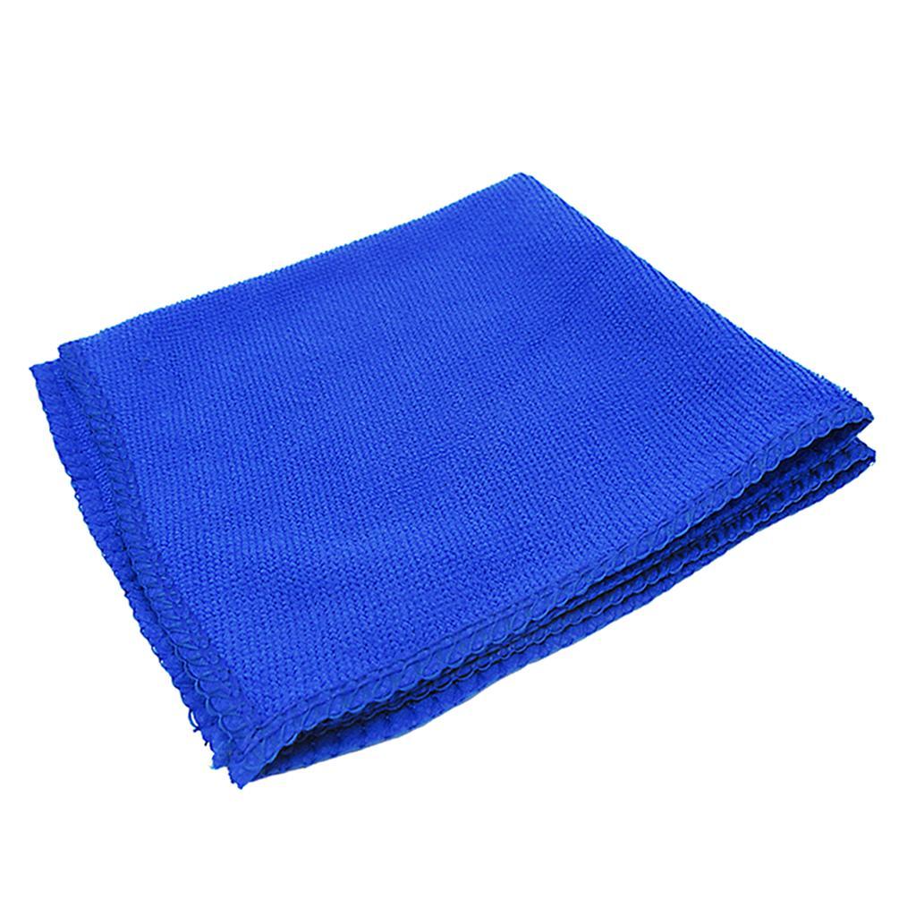 2xBlue Car Cleaning Towel Microfiber Auto Detailing Towel