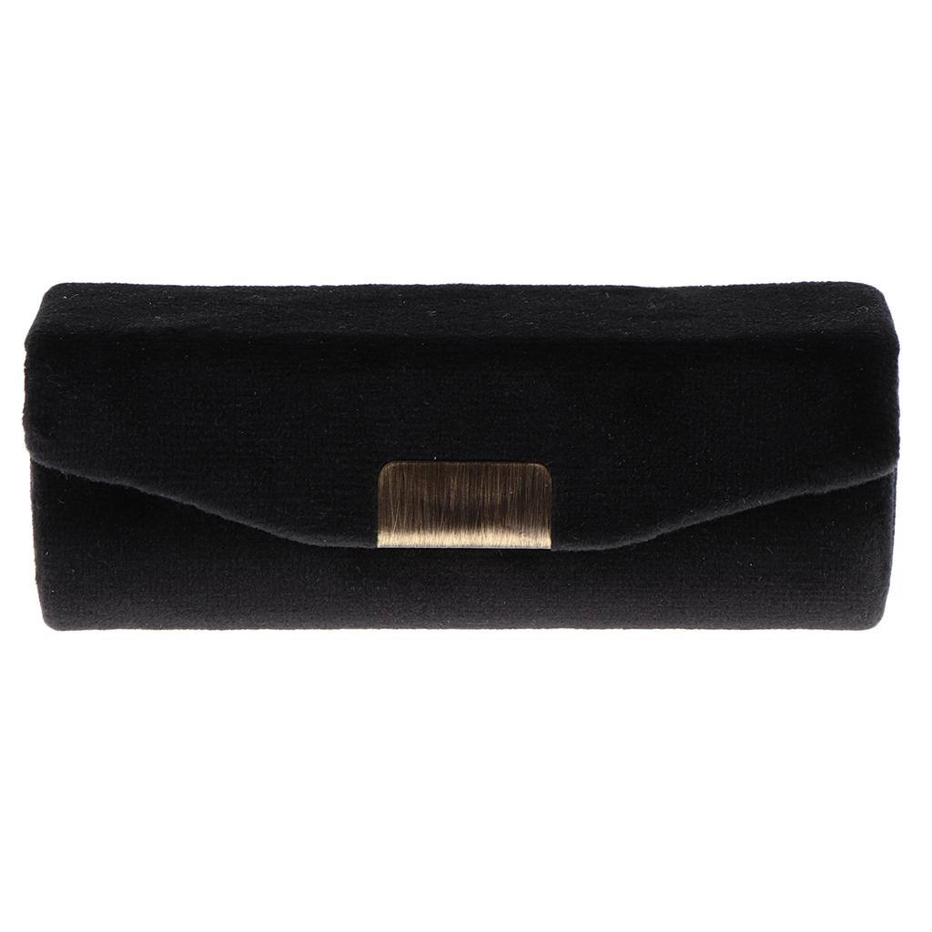 Makeup Holder Lipstick Case Velveteen Lip Balm Perfume Storage Box with Mirror for Purse Handbag Travel