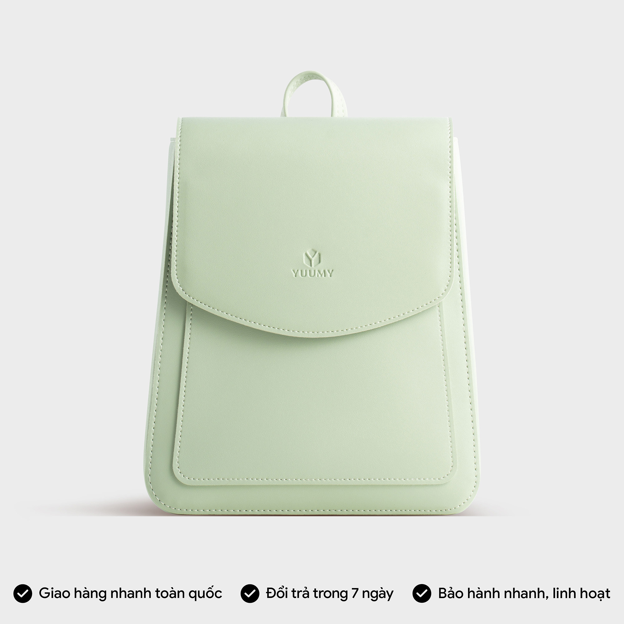 Balo Yuumy ( Thời trang nữ cỡ trung - Balo da Seasand YBA104 )