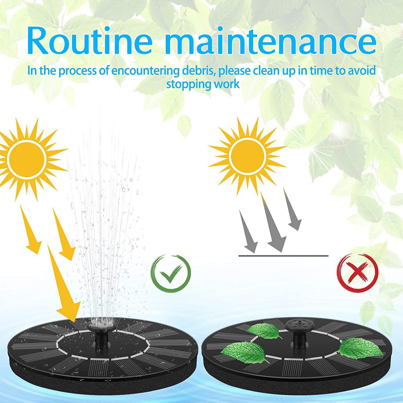 Máy bơm nước oxy năng lượng mặt trời làm đài phun nước nhỏ cho bể cá