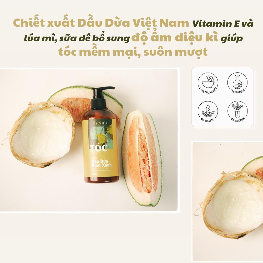 Dầu Xả Mượt Tóc Thảo Mộc The FLEURA Kem Xả Tóc Phục Hồi Tóc Hư Tổn Dầu Xả Dầu Dừa Bưởi Xanh