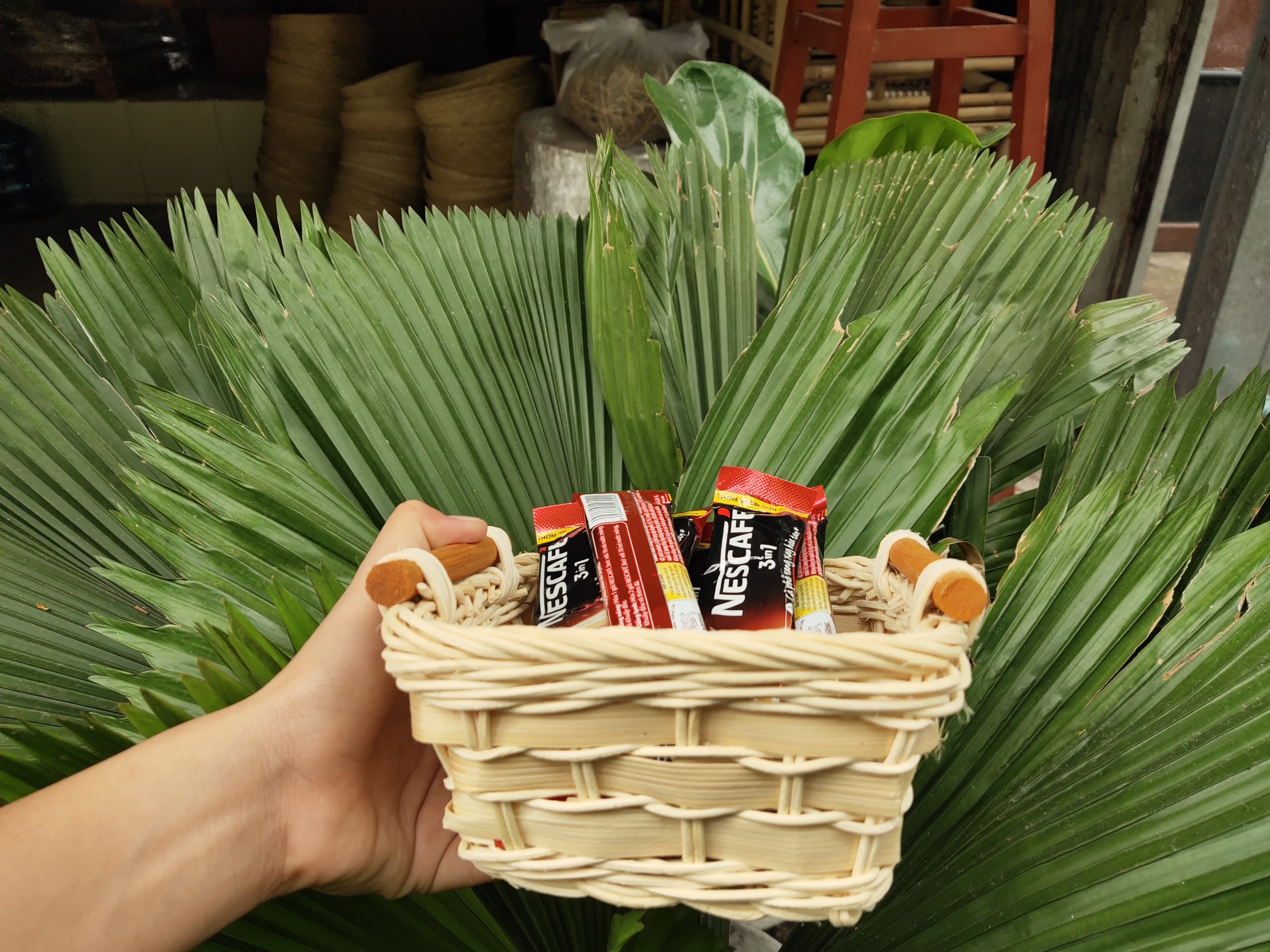 Rổ đựng chanh, tỏi, ớt, rá vuông