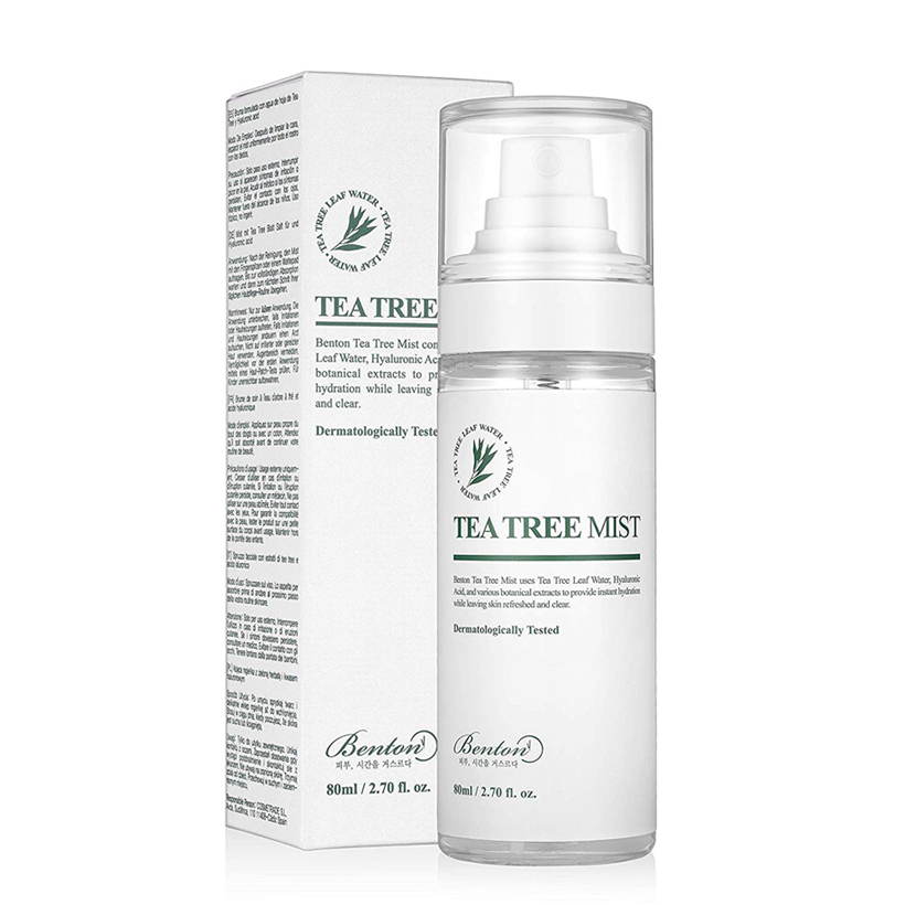 Xịt khoáng dưỡng da ngăn ngừa mụn, giảm kích ứng Benton Teatree Mist 80ml