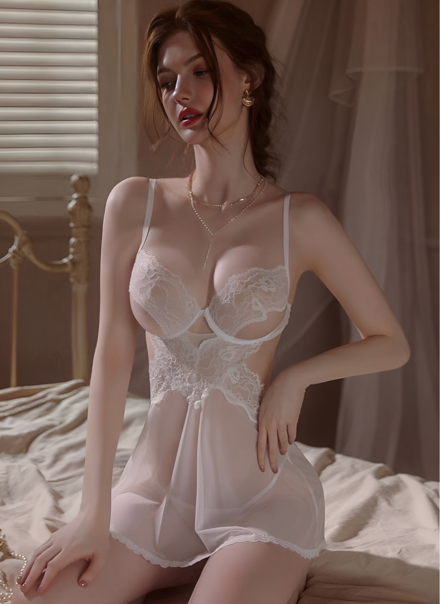 Váy Ngủ Xuyên Thấu Quyến Rũ - B.Lingerie