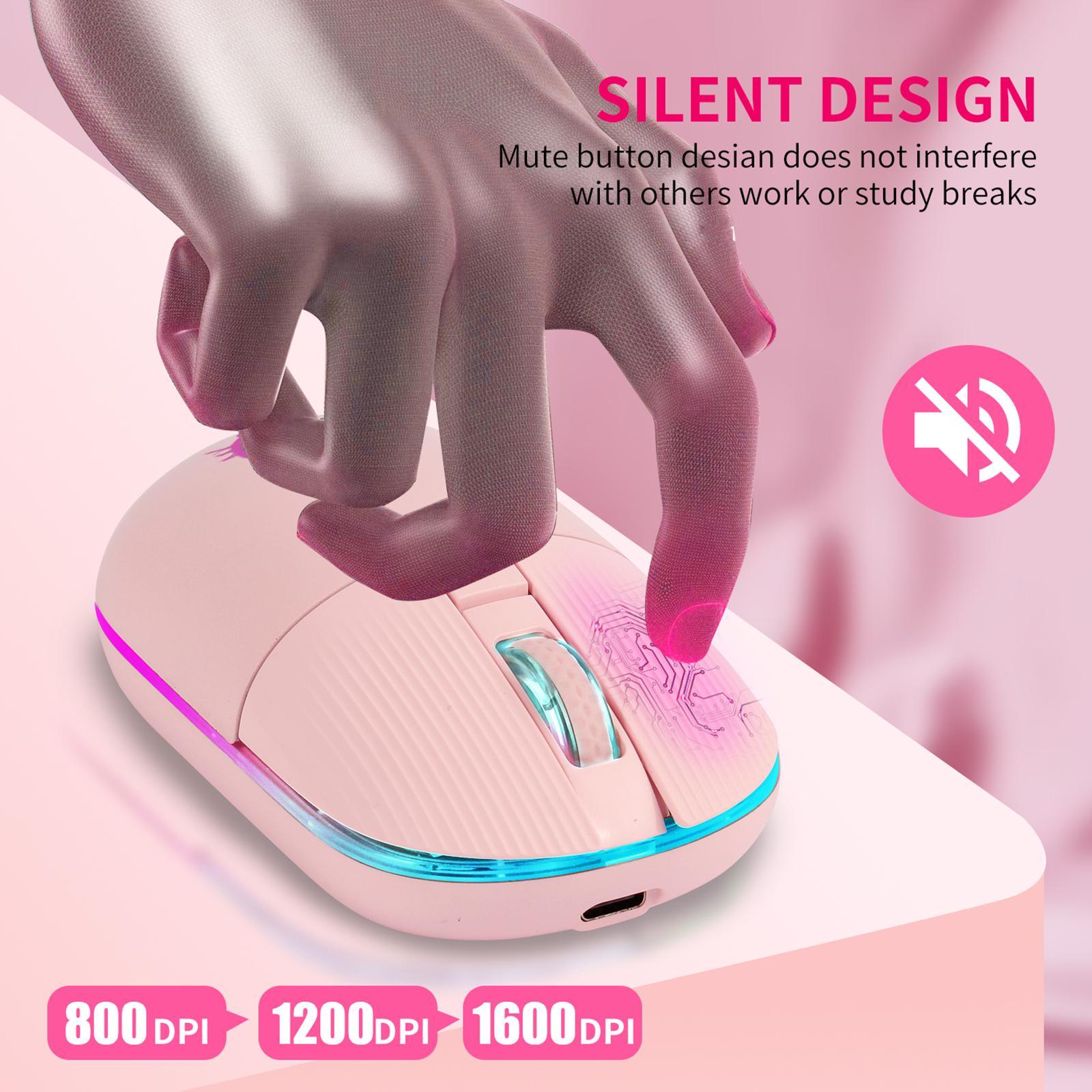 Optical Mouse Cordless Mice Silent Mice Lightweight for Office PC for