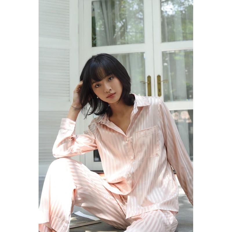 Baciami-Bộ Pijama Sọc Hồng