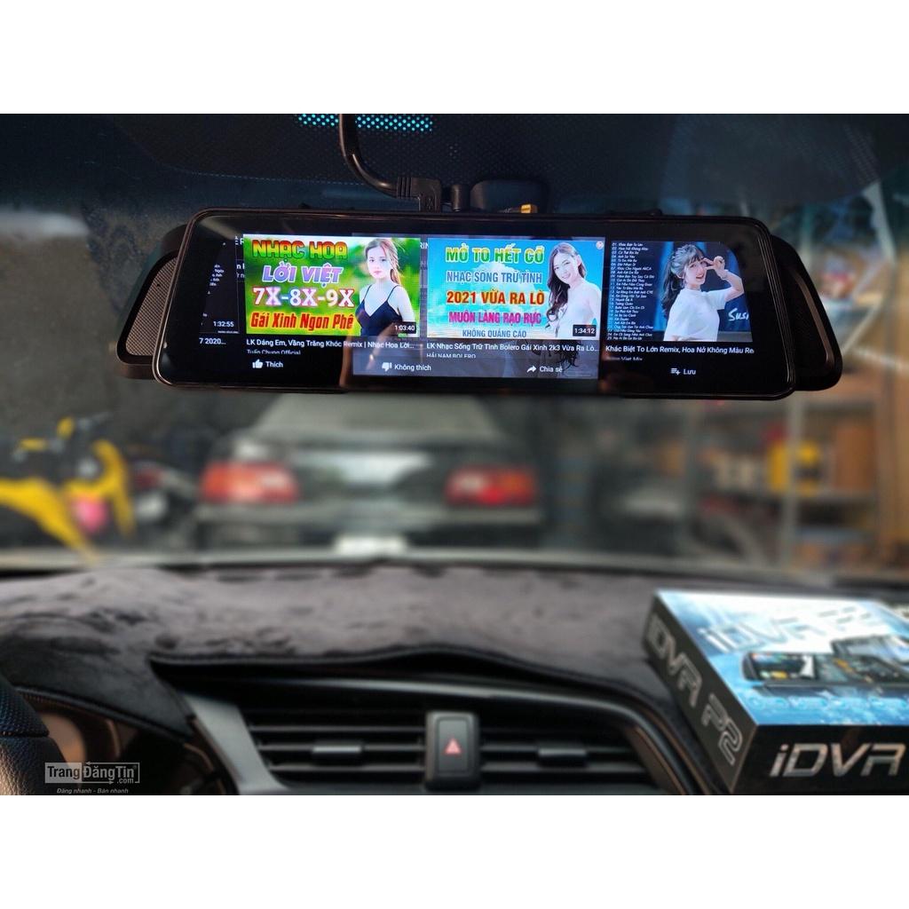Camera Hành Trình Ô Tô Xe Hơi VIETMAP iDVR P2 - Ghi Hình Trước Sau, Định Vị Trực Tuyến, BH 12 Tháng