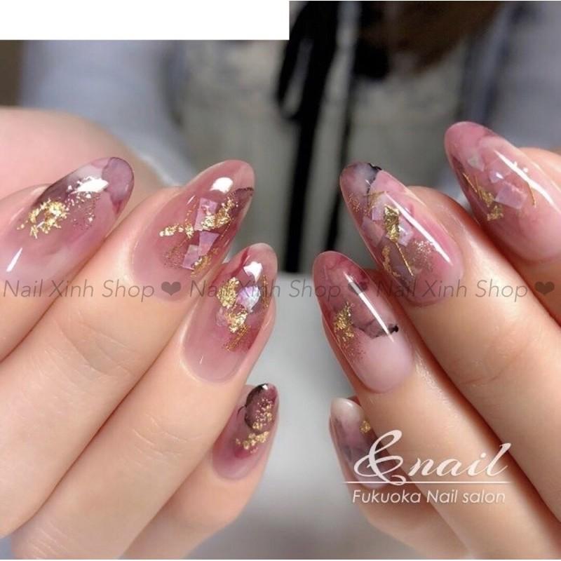 Foil vàng (phôi vàng )dán móng, foil nail nhũ vàng trang trí móng, phụ kiện nail chuyên dụng, nai art