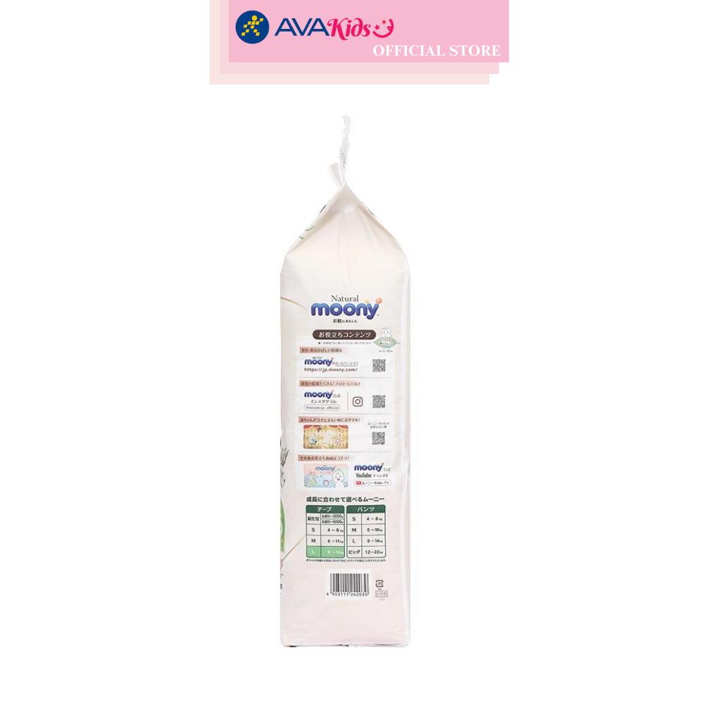 Tã dán Moony Natural size L 38 miếng (9 - 14 kg)