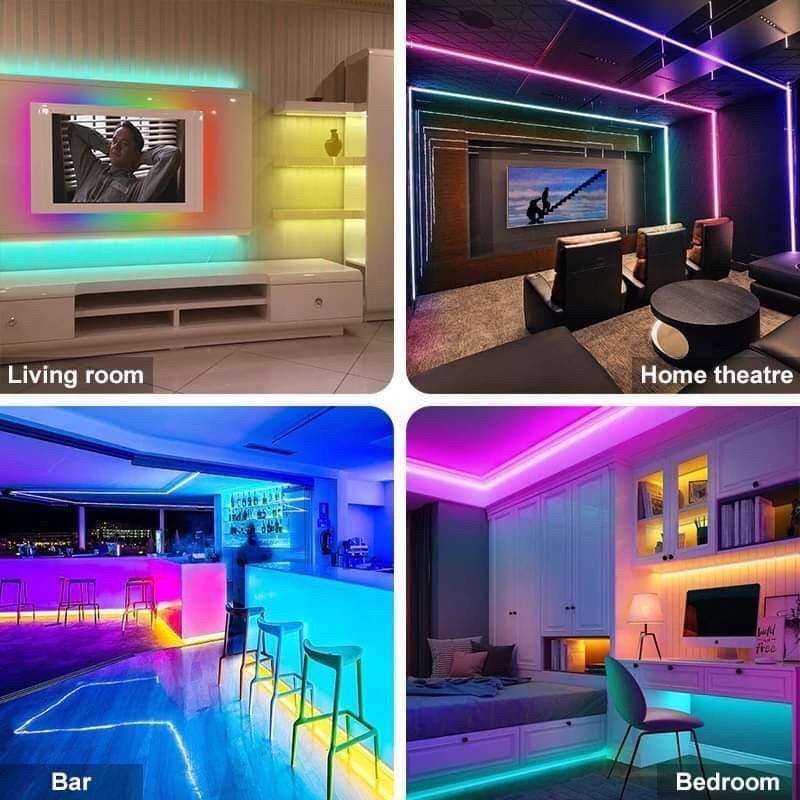 Đèn LED TikTok 5M Mix Đổi Màu RGB Quay Video Cuốn Hút Triệu View.Dùng App Điều Khiển IP 65 Chống Nước