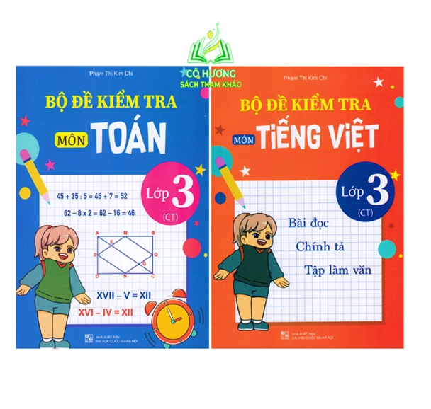 Sách - Combo Bộ đề kiểm tra môn Toán + Tiếng Việt lớp 3 (Chân trời) (QL)