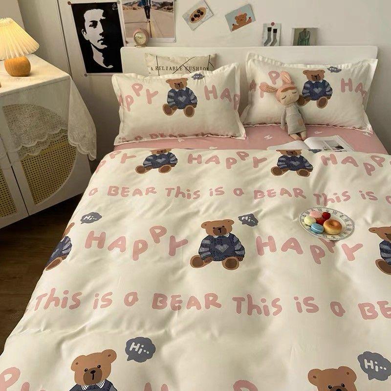 Mẫu Mới Bộ Chăn Ga Cotton Poly Phong Cách Hàn Quốc. Mẫu Kute Mới Về