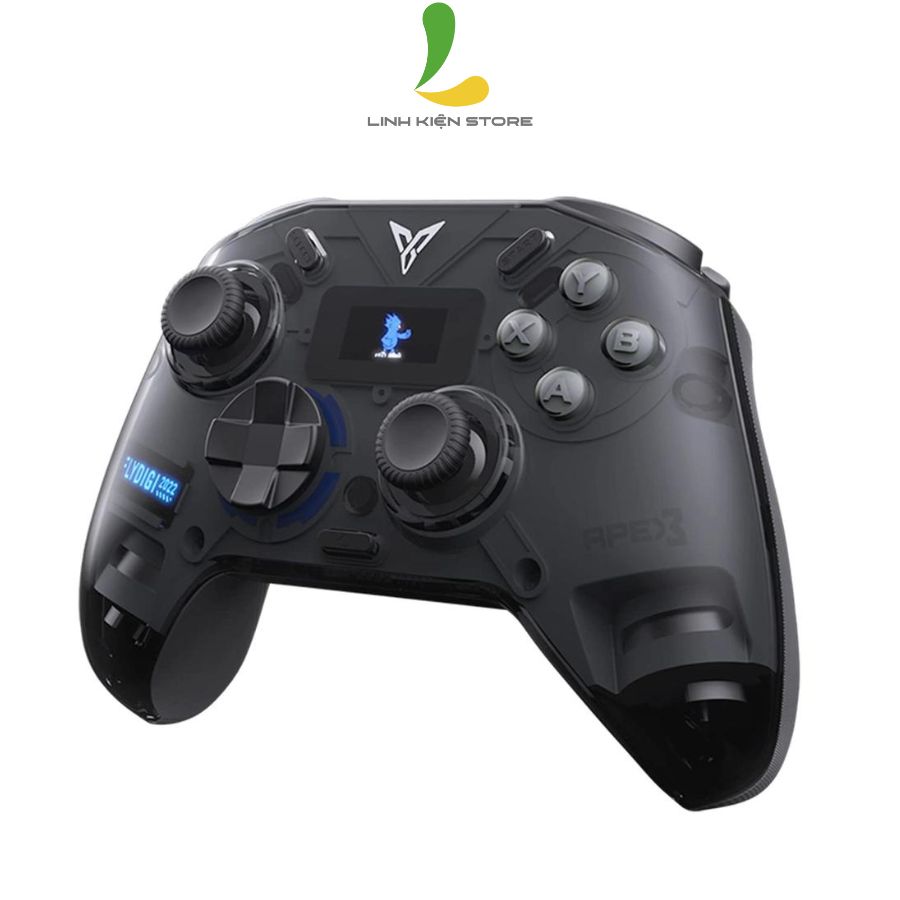 Tay cầm chơi game Flydigi Apex 3 - Bộ điều khiển gaming cảm biến chuyển động nâng cấp, màn hình LED 16,8 triệu màu đẹp - Hàng nhập khẩu