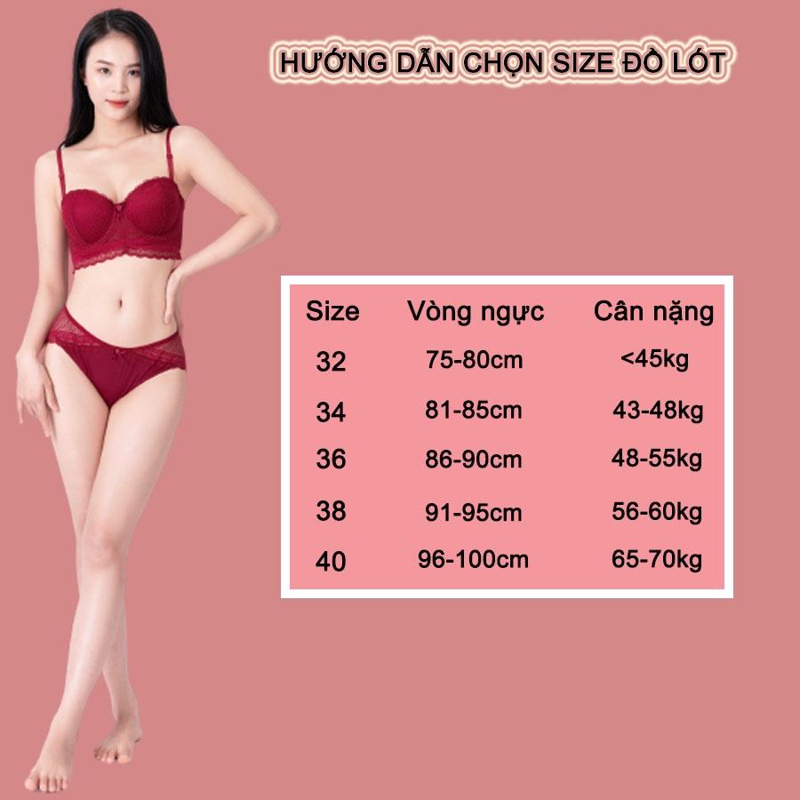 Bộ đồ lót ren BL100 đồ lót nữ cup ngực siêu mỏng, gợi cảm kiểu Pháp