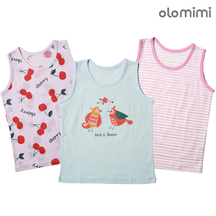 Áo ba lỗ Olomimi Hàn Quốc Cherry Cherry - 100% cotton