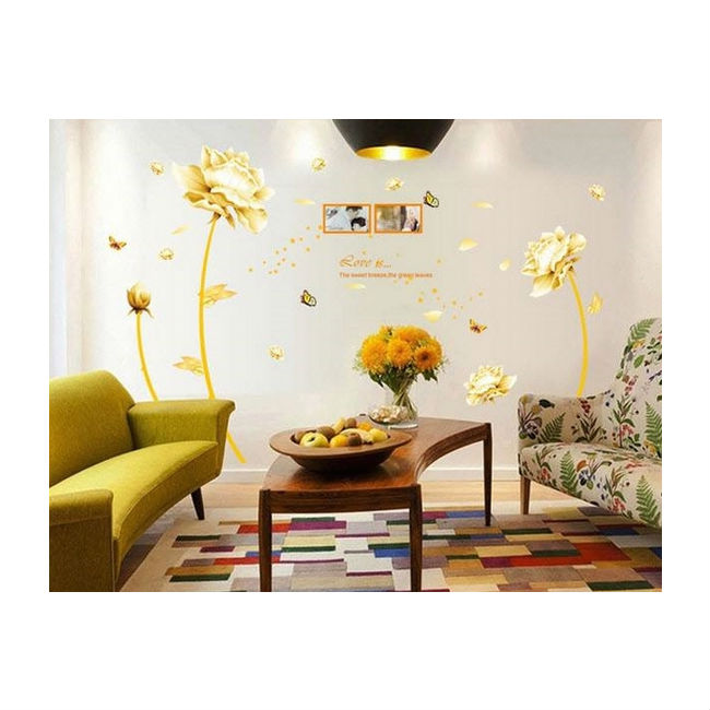 Decal Dán Tường Hoa Hồng Trắng PK138
