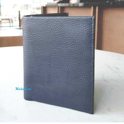 Bóp Ví nam da bò cao cấp màu xanh dương Kalanos KBN180-Xanh, Ví nam đứng da bò rẻ đẹp & thời trang