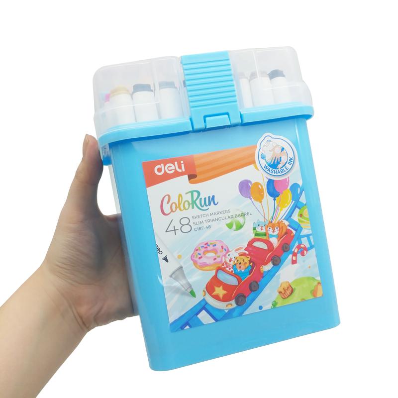 Hộp Bút 48 Màu Deli Marker Colorun - Deli EC187-48