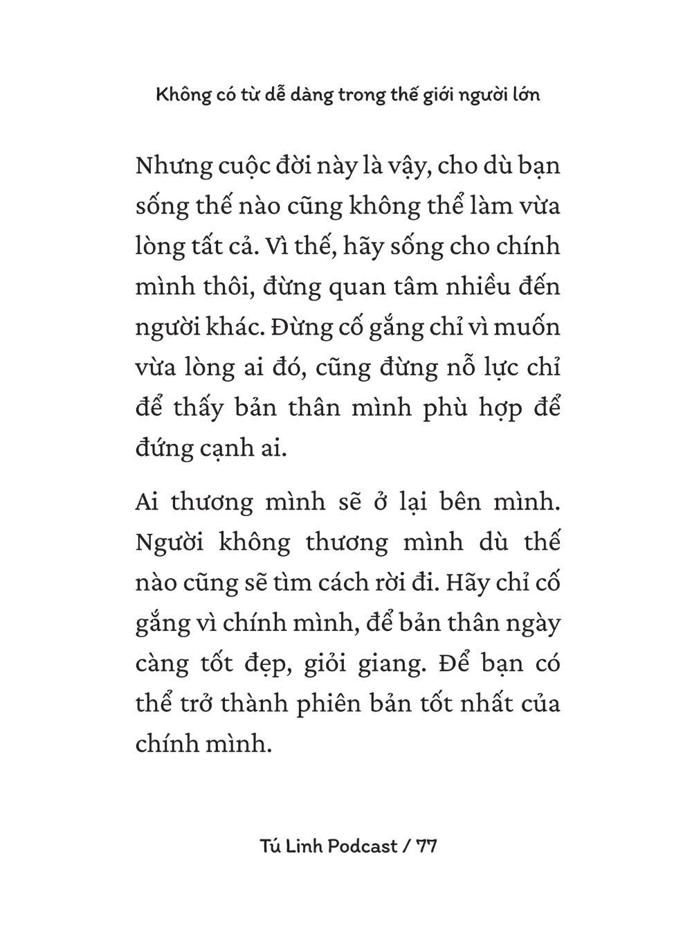 Không Có Từ Dễ Dàng Trong Thế Giới Người Lớn