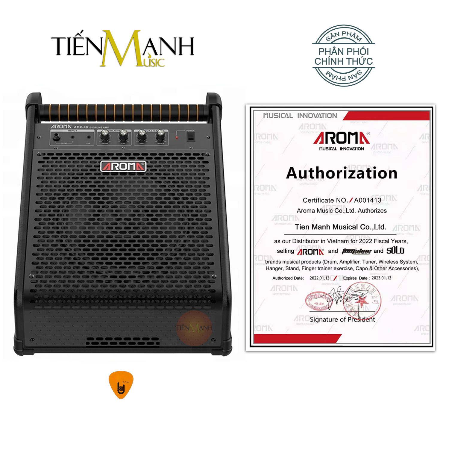 Amply Aroma ADX-40S Loa Ampli Trống Điện Tử ADX40 Drum Electronic Amplifier ADX 40S Hàng Chính Hãng