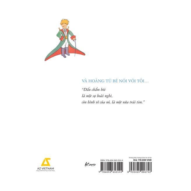 Sách LE PETIT PRINCE Những Điều Hoàng Tử Bé Nói Với Tôi - Bản Quyền - Đai Xanh