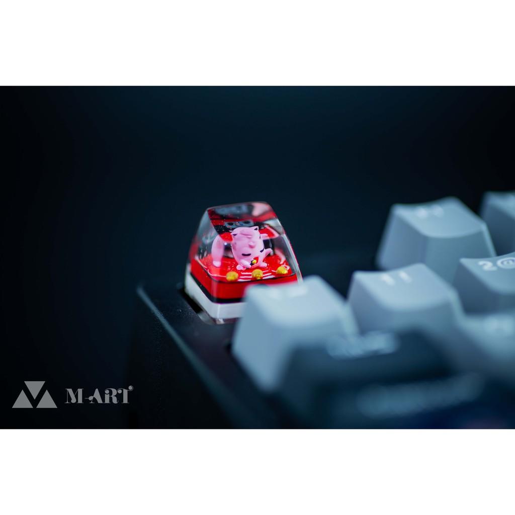 Nút dành cho bàn phím cơ resin SA R1 Pokemon Jigglypuff - Jigglypuff Pokemon Keycaps