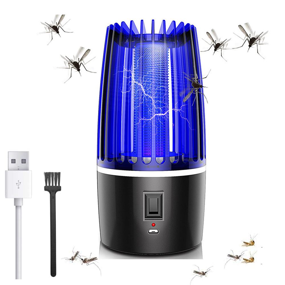 Đèn bẫy muỗi với pin 4000mAh Đèn chiếu sáng ban đêm bằng điện UV sạc USB