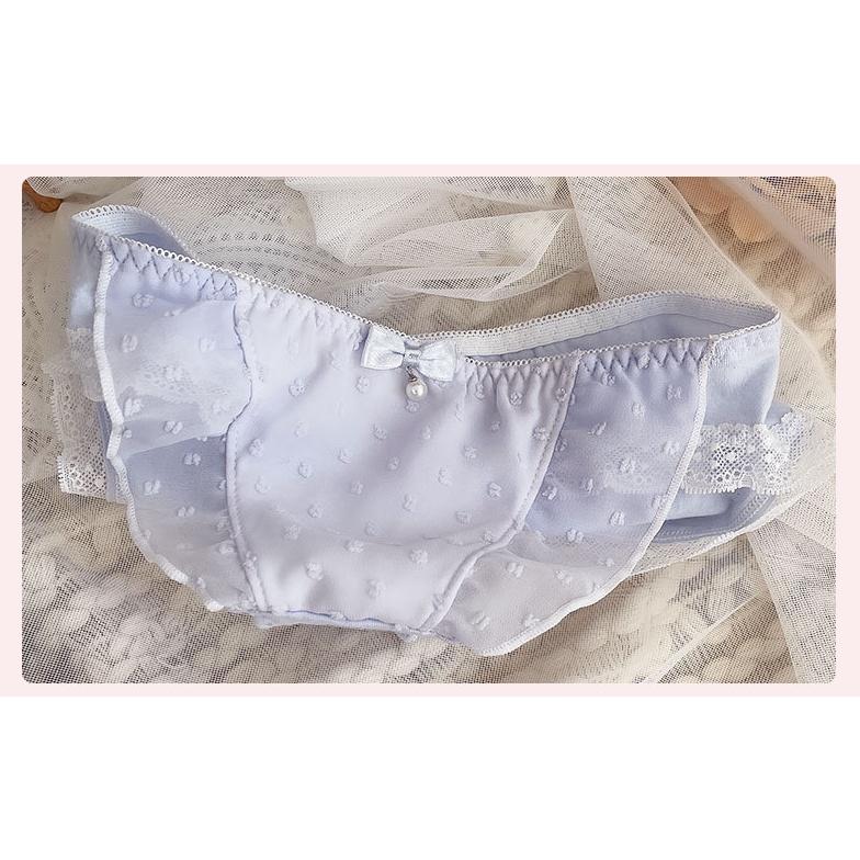 Quần Lót Nữ Cotton Phủ Voan Hoa Ngang Eo Xuất Đông Âu Hàng Loại Đẹp.
