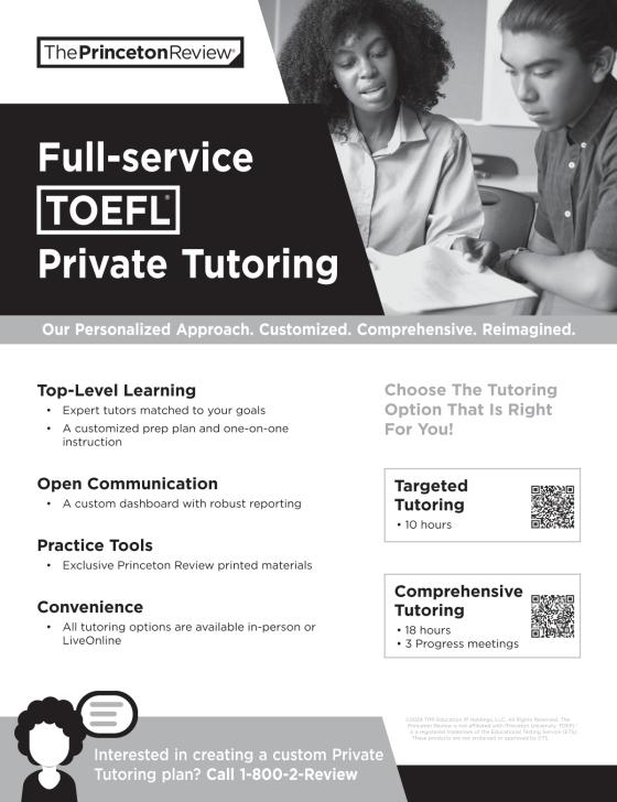 The Princeton Review TOEFL iBT Prep With Audio/Listening Tracks, 18th Edition
