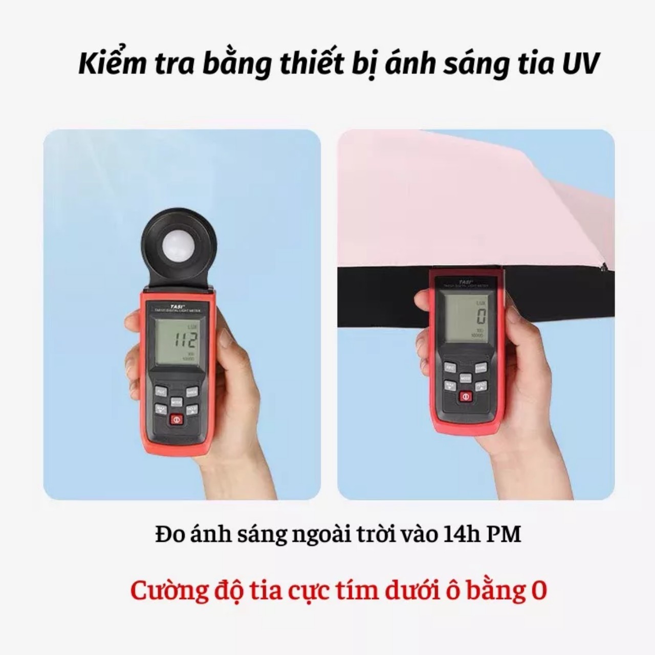 Dù Mini Gấp Gọn UPF50+ 2 Lớp Chống UV Tia Cực Tím - Hàng Chính Hãng MINIIN