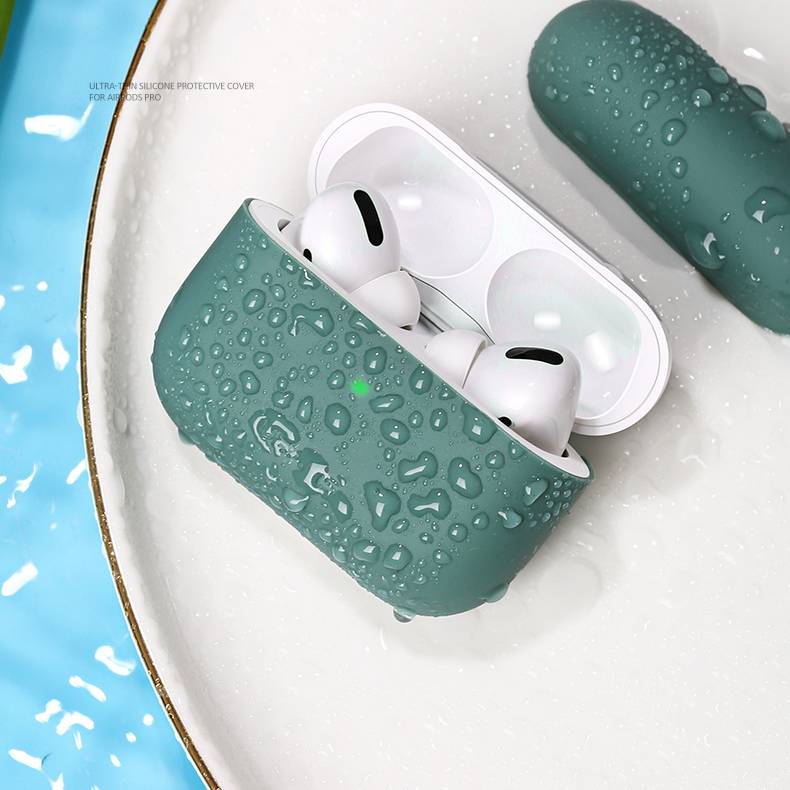 Bao case chống sốc silicon cho tai nghe Apple Airpods Pro hiệu Usams BH569 (siêu mỏng 2mm, chống vân tay, chống bám bẩn, chống va đập, vật liệu cao cấp) - hàng nhập khẩu