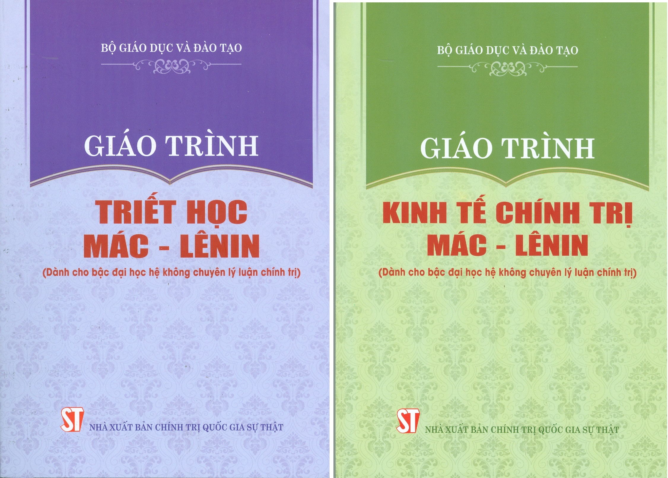 Combo Giáo Giáo Trình Triết Học Mác – Lênin + Giáo Trình Kinh Tế Chính Trị Mác – Lênin (Dành Cho Bậc Đại Học Hệ Không Chuyên Lý Luận Chính Trị) - Bộ mới năm 2021