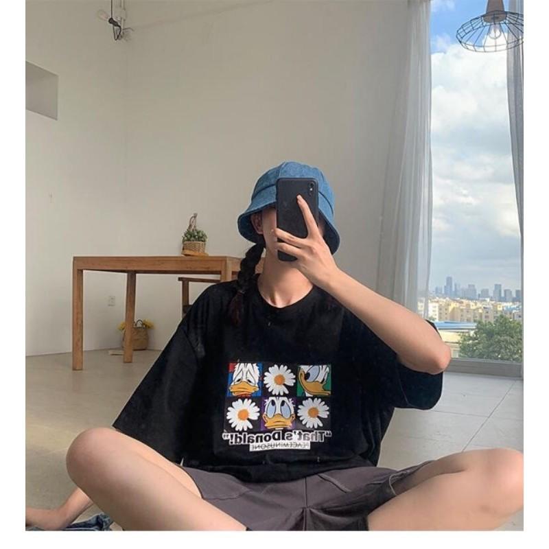 Áo thun nữ form rộng tay lỡ ,phông dáng rộng unisex, ulzzang chất cotton 2 chiều