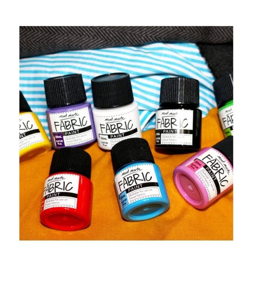 Màu Fabric Paint Mont Marte Bộ 20ml X 8 Màu