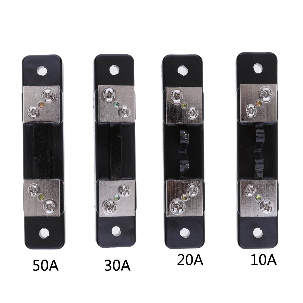 4Pcs DC 75mV 10A 20A Current Shunt Resistor for Amp Ammeter Panel Meter FL-2