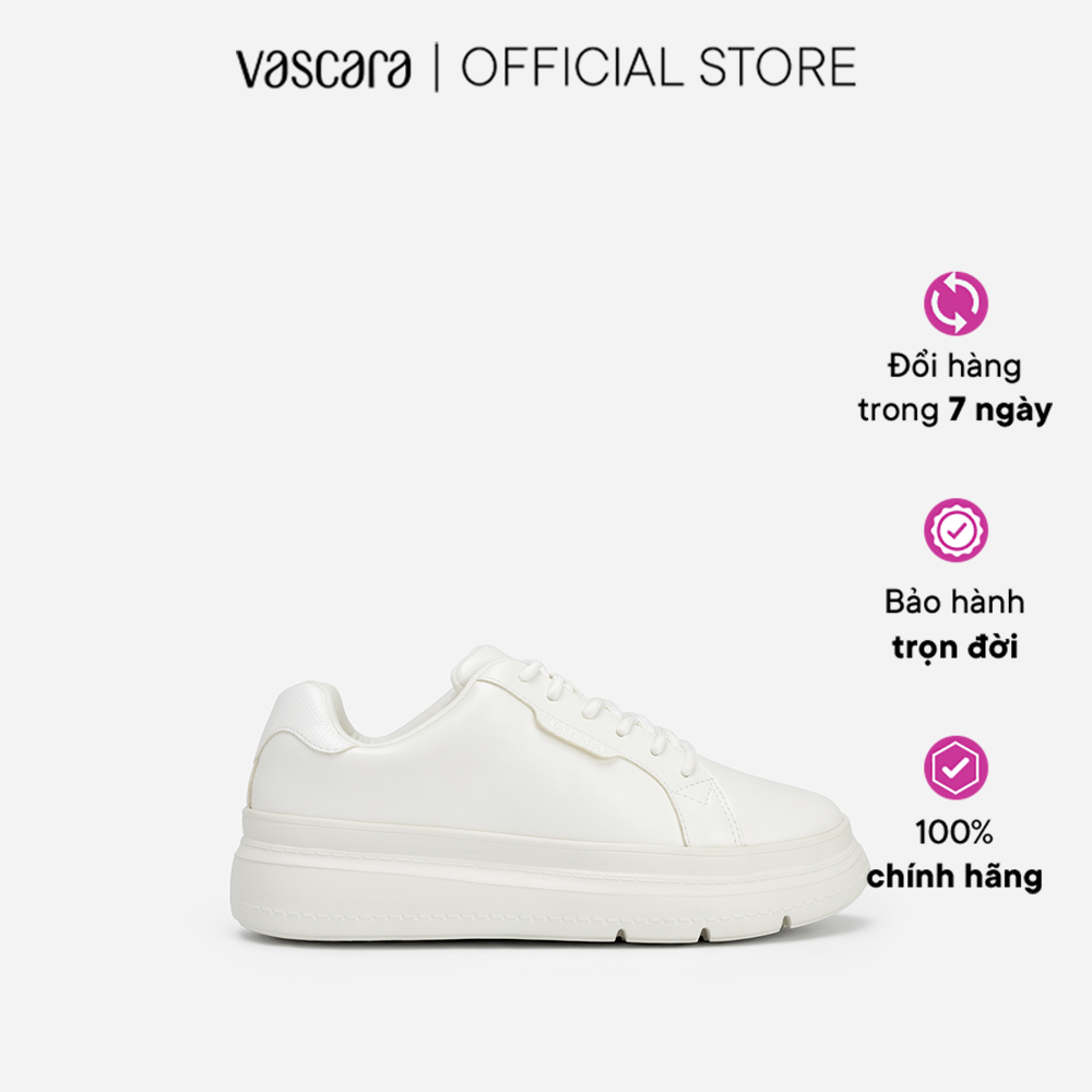 Vascara Giày Sneaker Nhung Phối Vân Da Kỳ Đà Đế Cao - SNK 0048