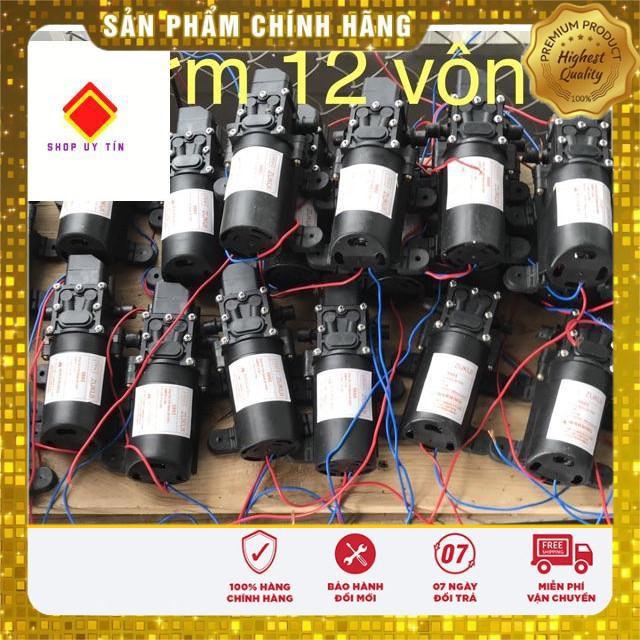 Máy bơm tăng áp 12v động cơ 1400v/p chạy khỏe