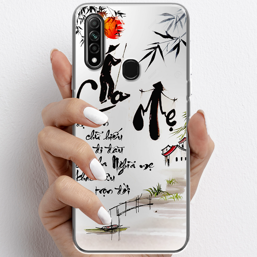 Ốp lưng cho Samsung Galaxy A30, Samsung Galaxy A31 nhựa TPU mẫu Thư pháp cha mẹ