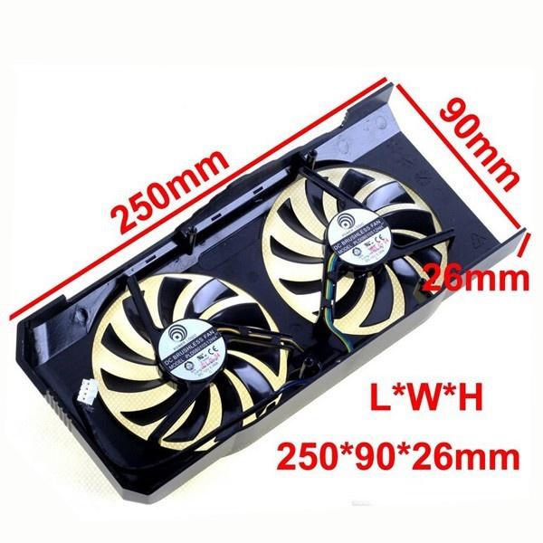 Quạt Tản Nhiệt Làm Mát Thay Thế Cho Thẻ Đồ Họa R7770 Hd 7770 N460 N560 Gtx Pld08010S12H