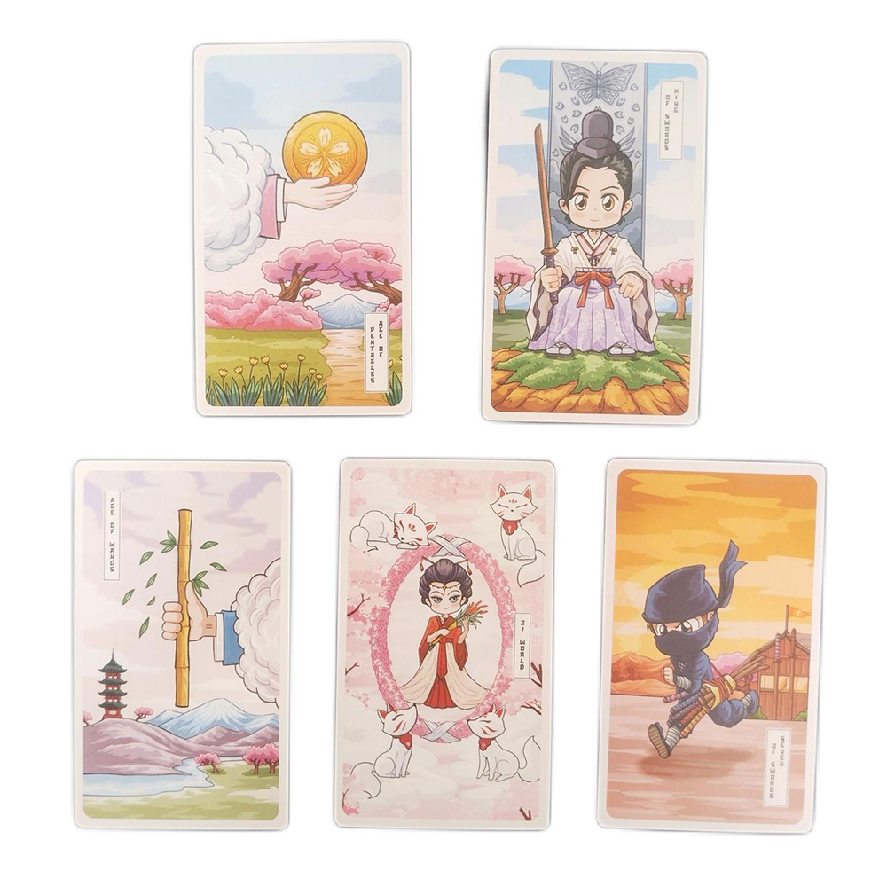 [Size Gốc] Bộ bài Sakura Spring Tarot 78 lá bài 7x12 Cm đá thanh tẩy