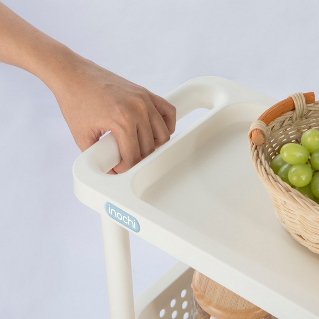 Kệ Di Động Đa Năng Bằng Nhựa Cao Cấp Có Bánh Xe Tokyo Inochi Nhật Bản  - Giao Màu Ngẫu Nhiên