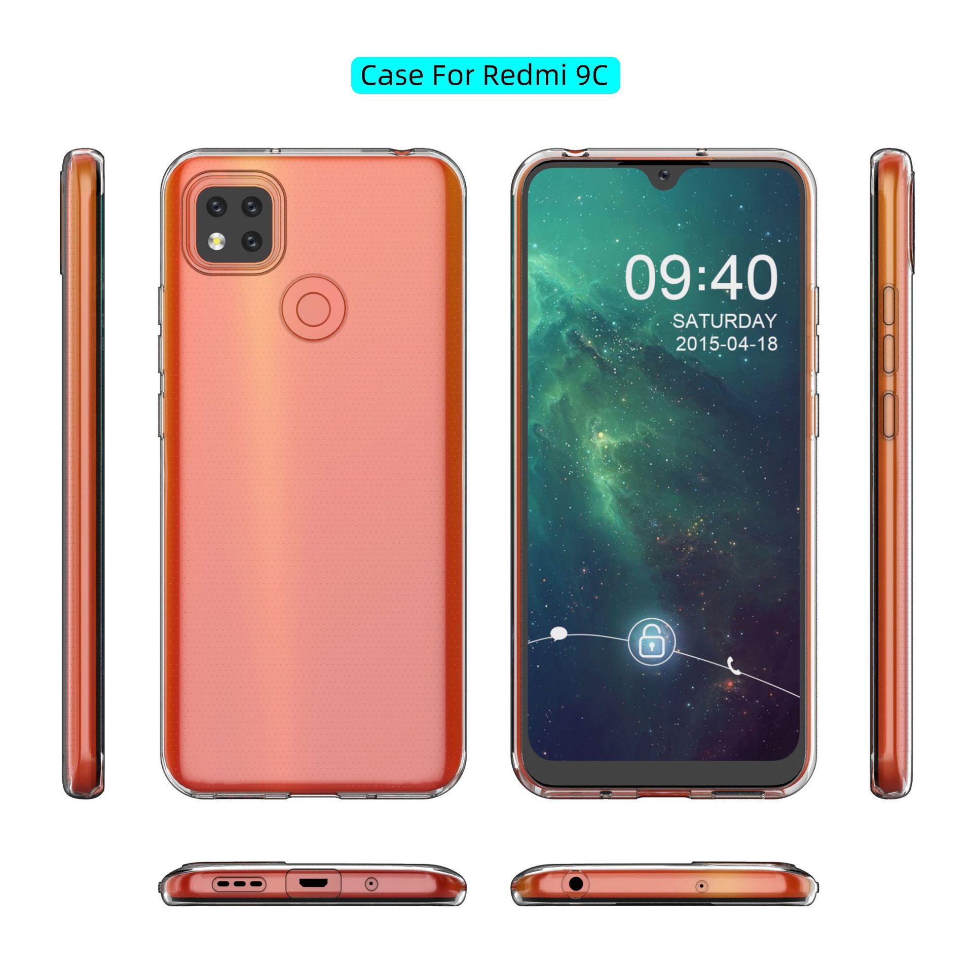 Ốp Lưng dẻo trong suốt cho Redmi 10A silicon trong suốt cao cấp A+